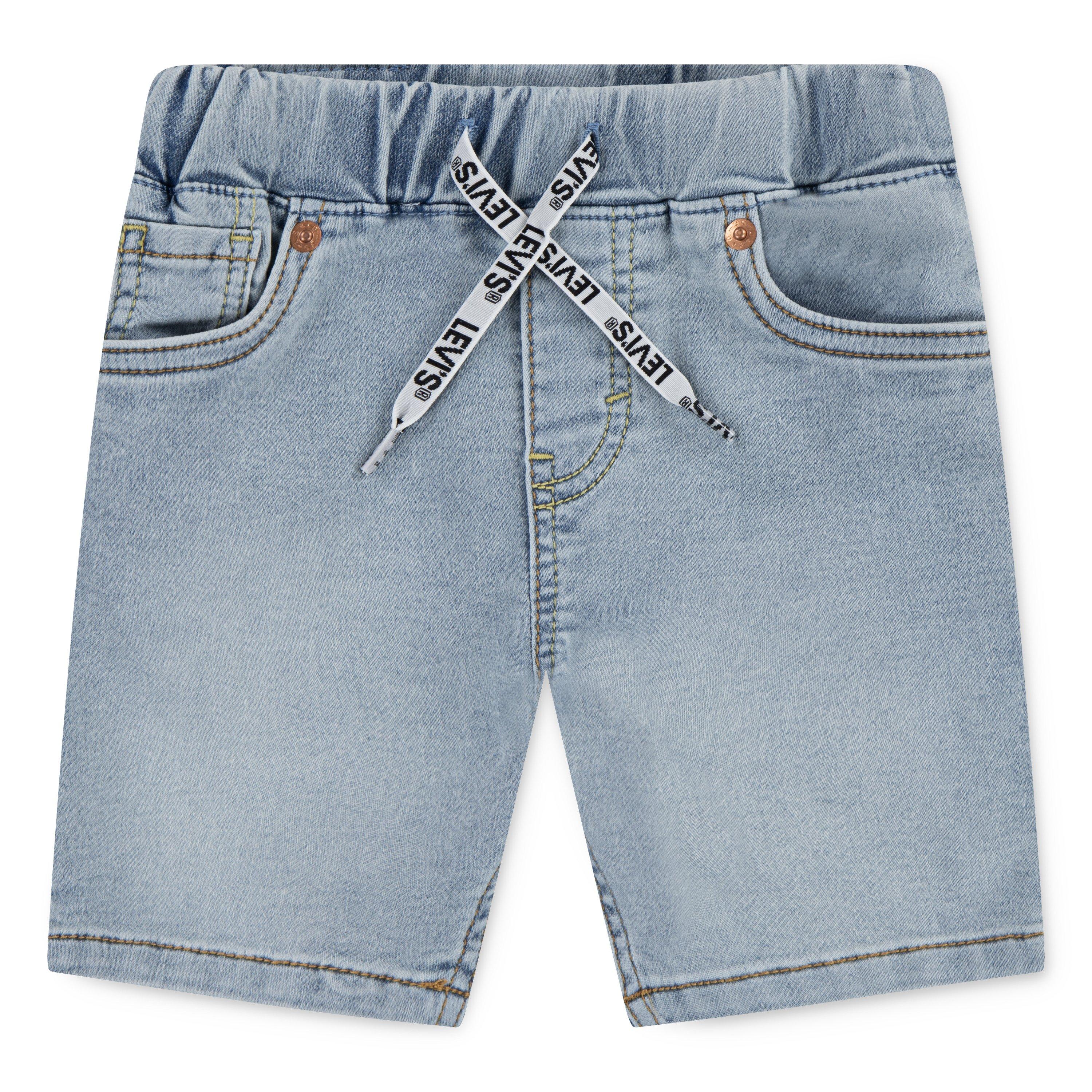 Levi's Toddler Boys' Skinny Fit Dobby Shorts -Lt Blue - LT BLUE